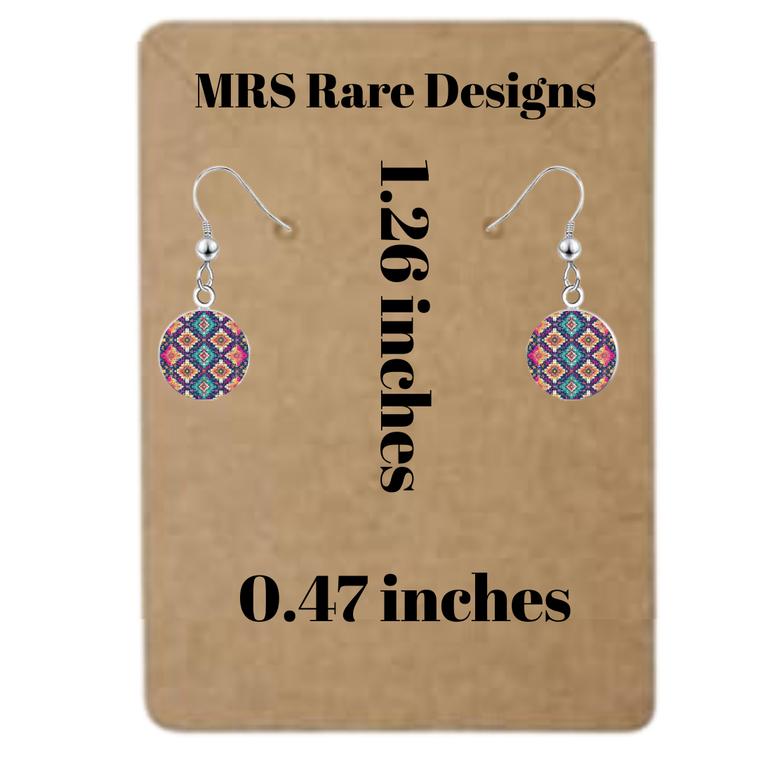Boho Brights – Tribal Pattern Earring Set