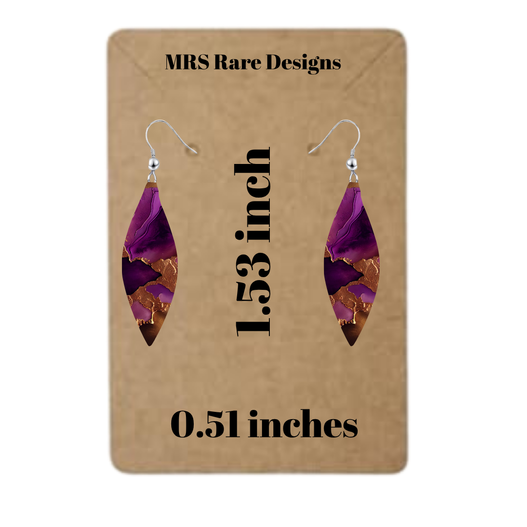 Royal Ember Teardrop Earrings