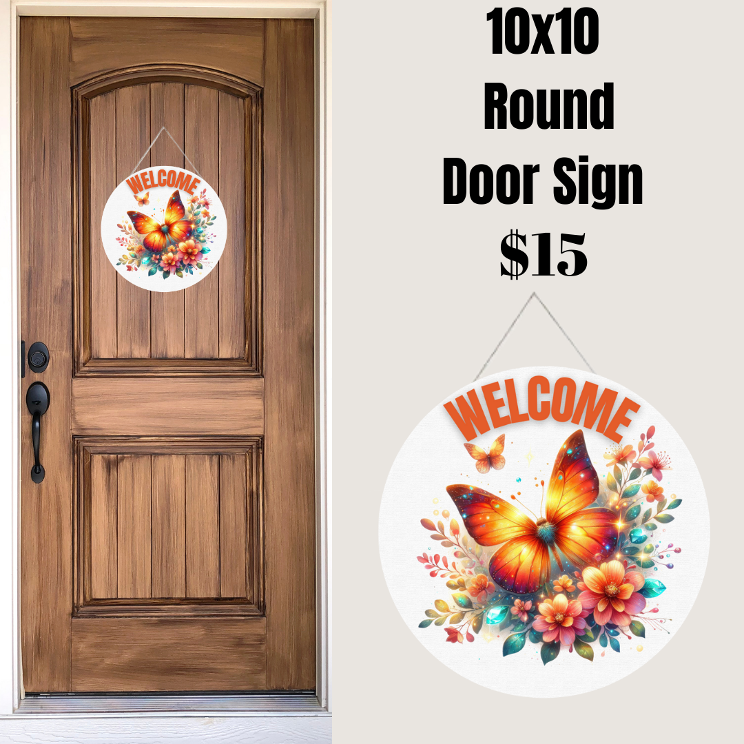 Butterfly Welcome Signs Collection
