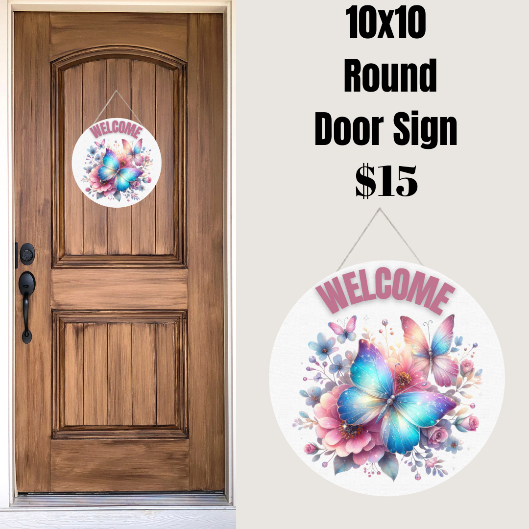 Butterfly Welcome Signs Collection