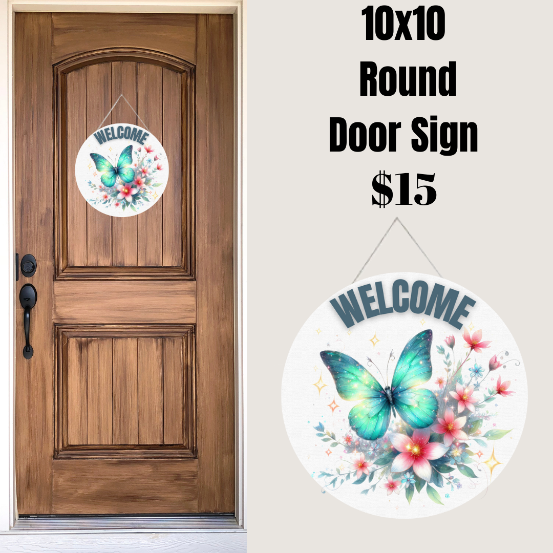 Butterfly Welcome Signs Collection