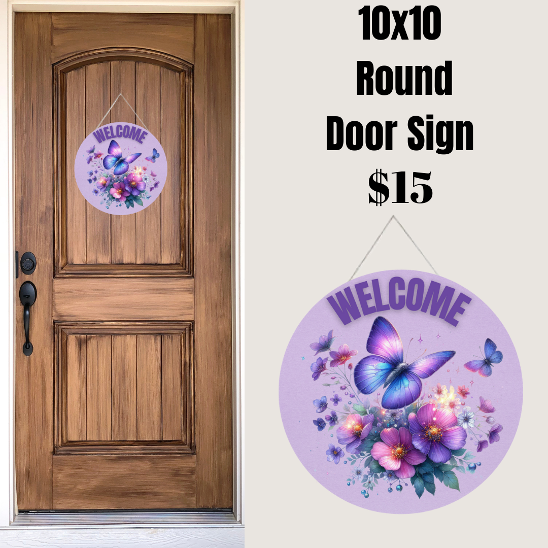 Butterfly Welcome Signs Collection
