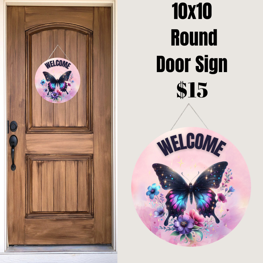 Butterfly Welcome Signs Collection
