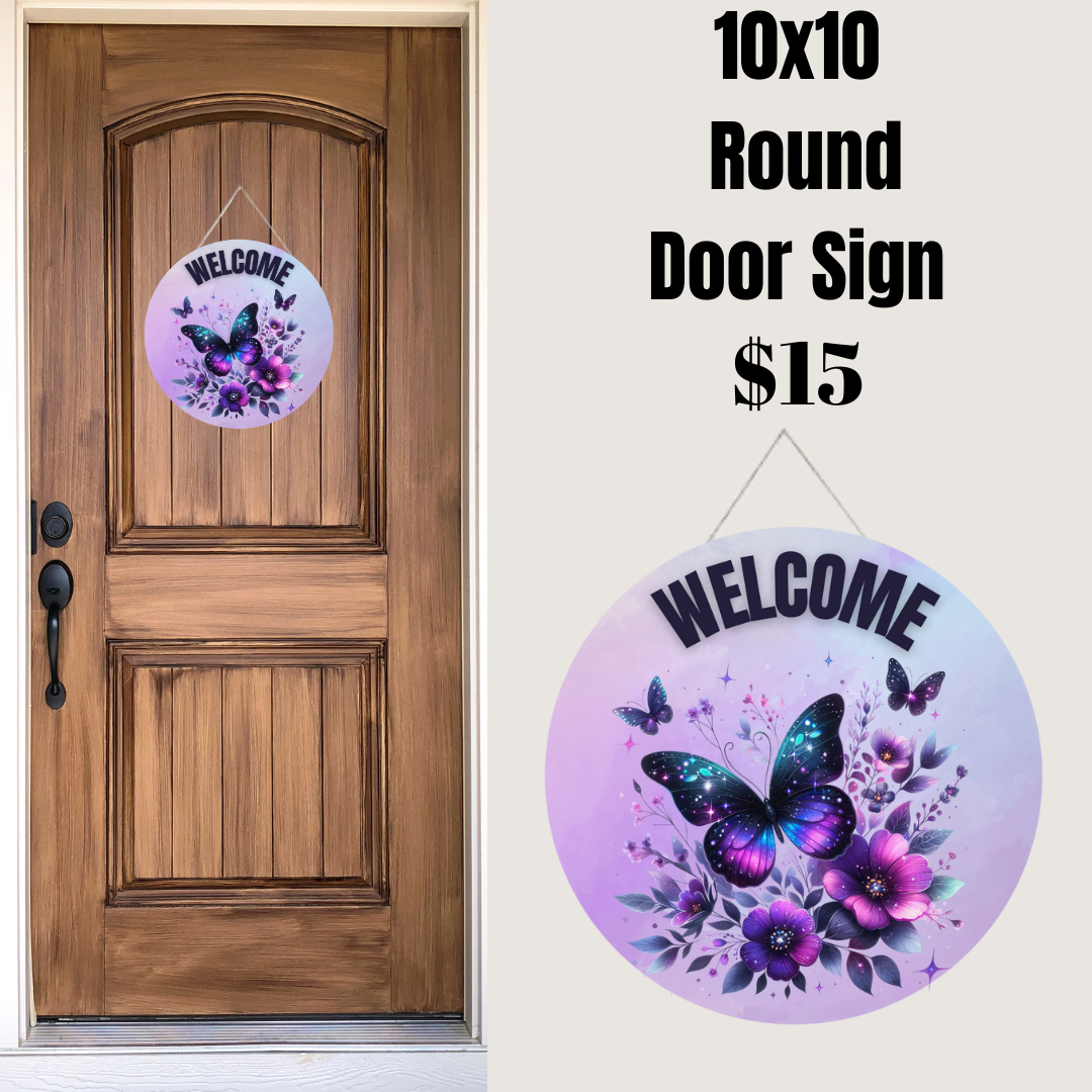 Butterfly Welcome Signs Collection
