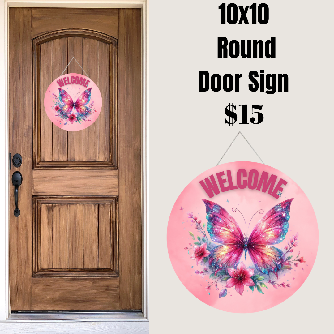 Butterfly Welcome Signs Collection