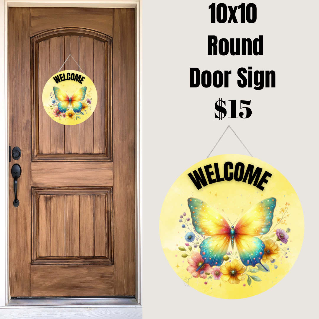 Butterfly Welcome Signs Collection