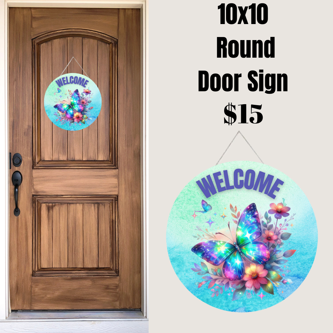 Butterfly Welcome Signs Collection