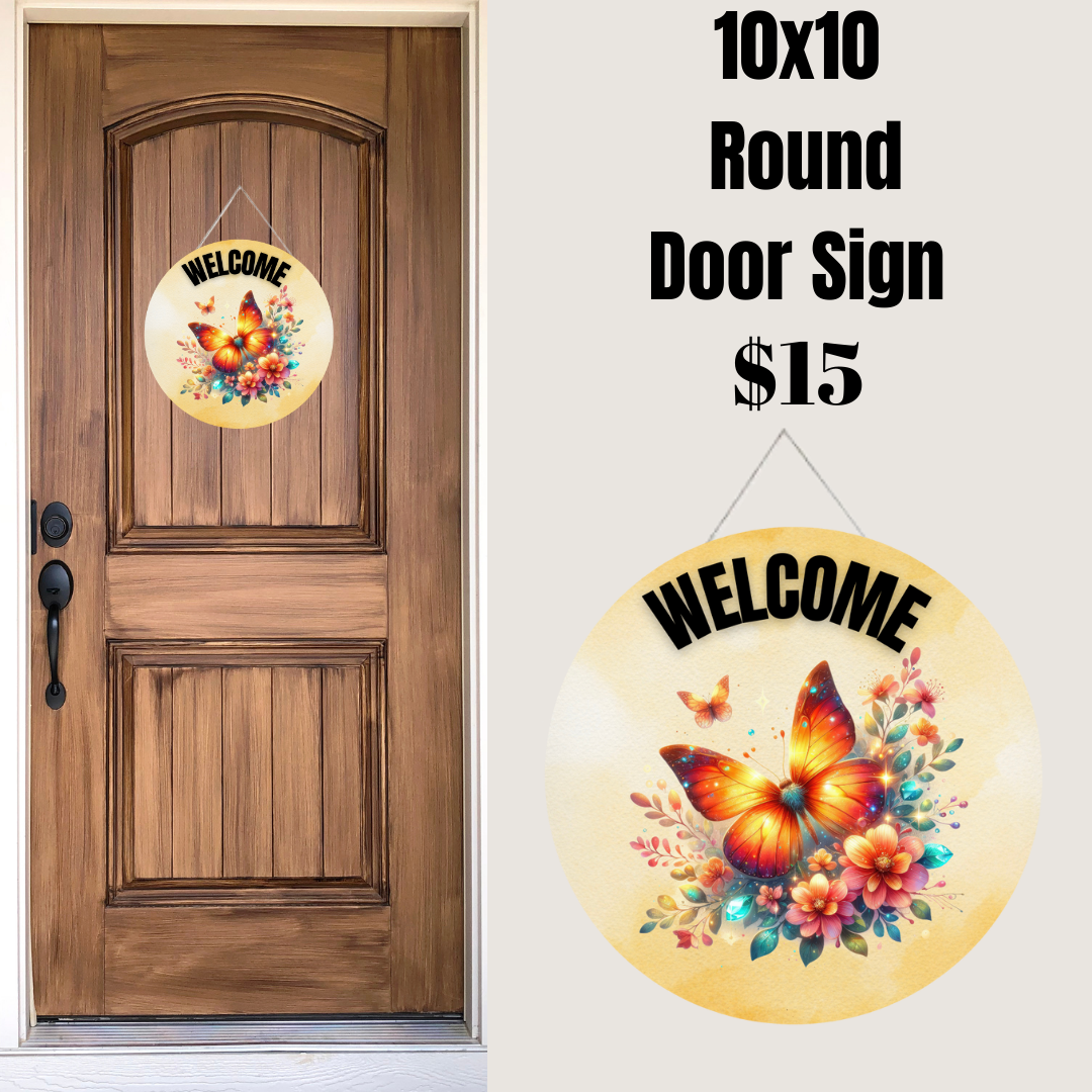 Butterfly Welcome Signs Collection