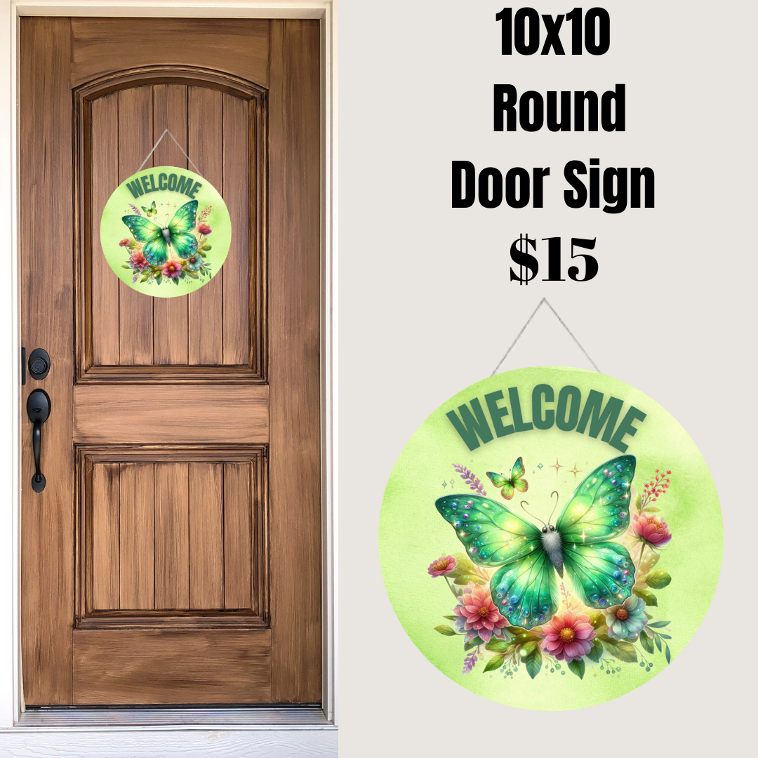 Butterfly Welcome Signs Collection
