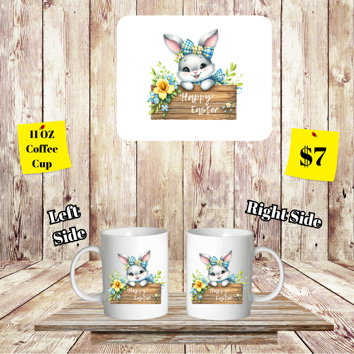 Bunny Hop Easter Coffee Cup
