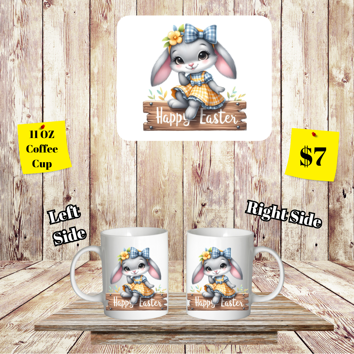 Bunny Hop Easter Coffee Cup