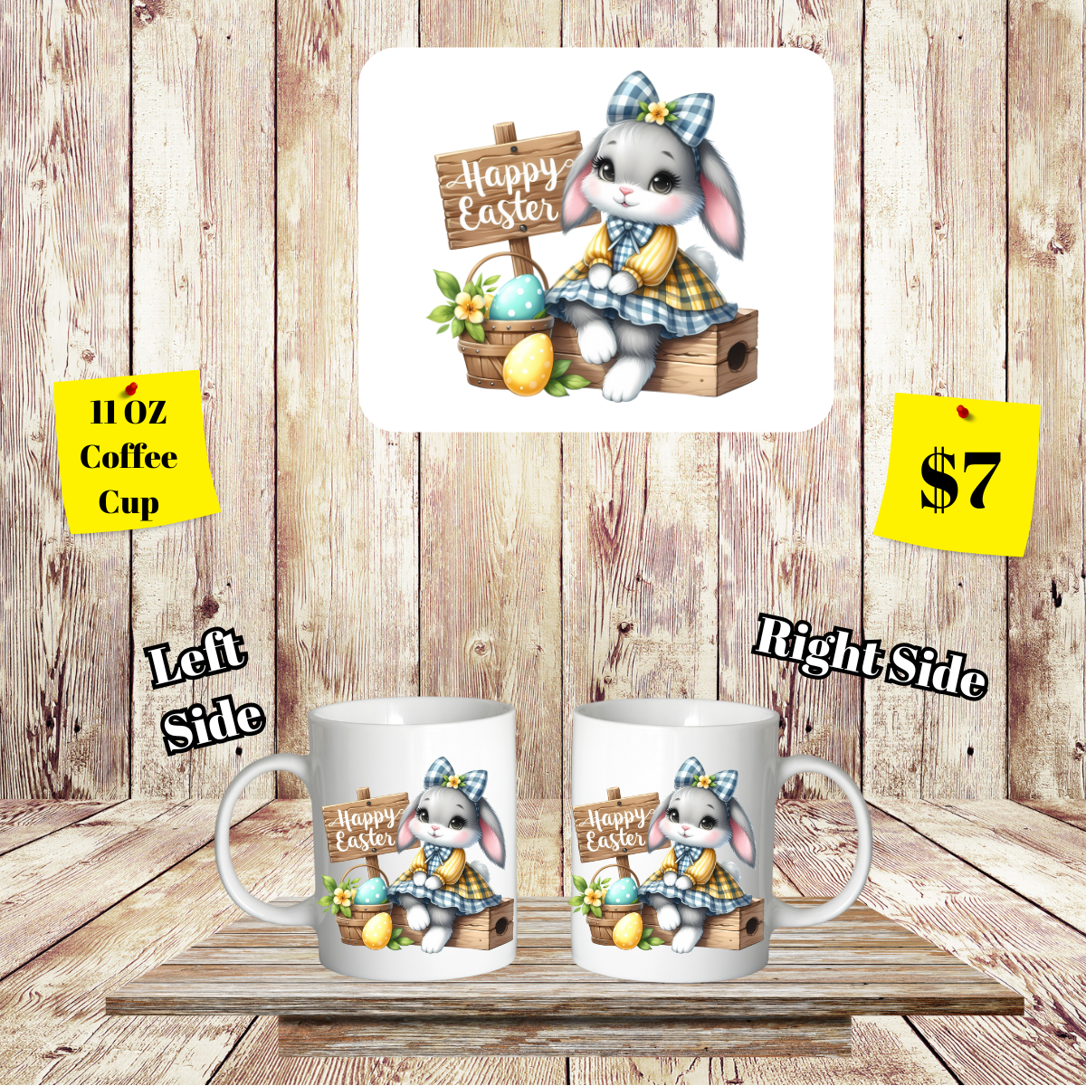 Bunny Hop Easter Coffee Cup