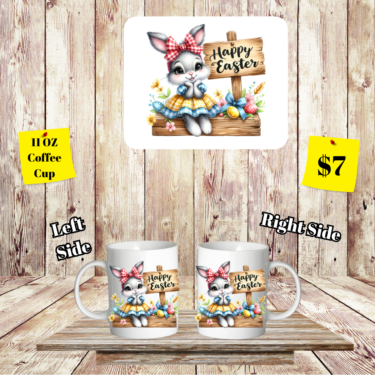 Bunny Hop Easter Coffee Cup