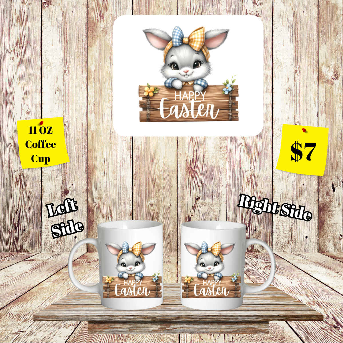Bunny Hop Easter Coffee Cup