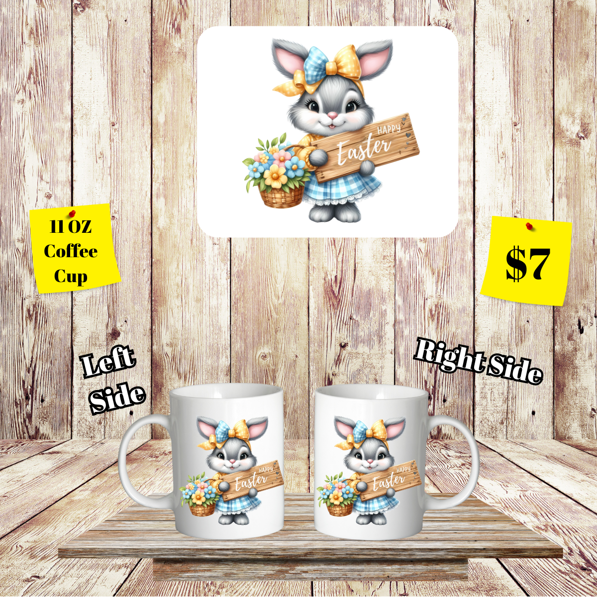 Bunny Hop Easter Coffee Cup