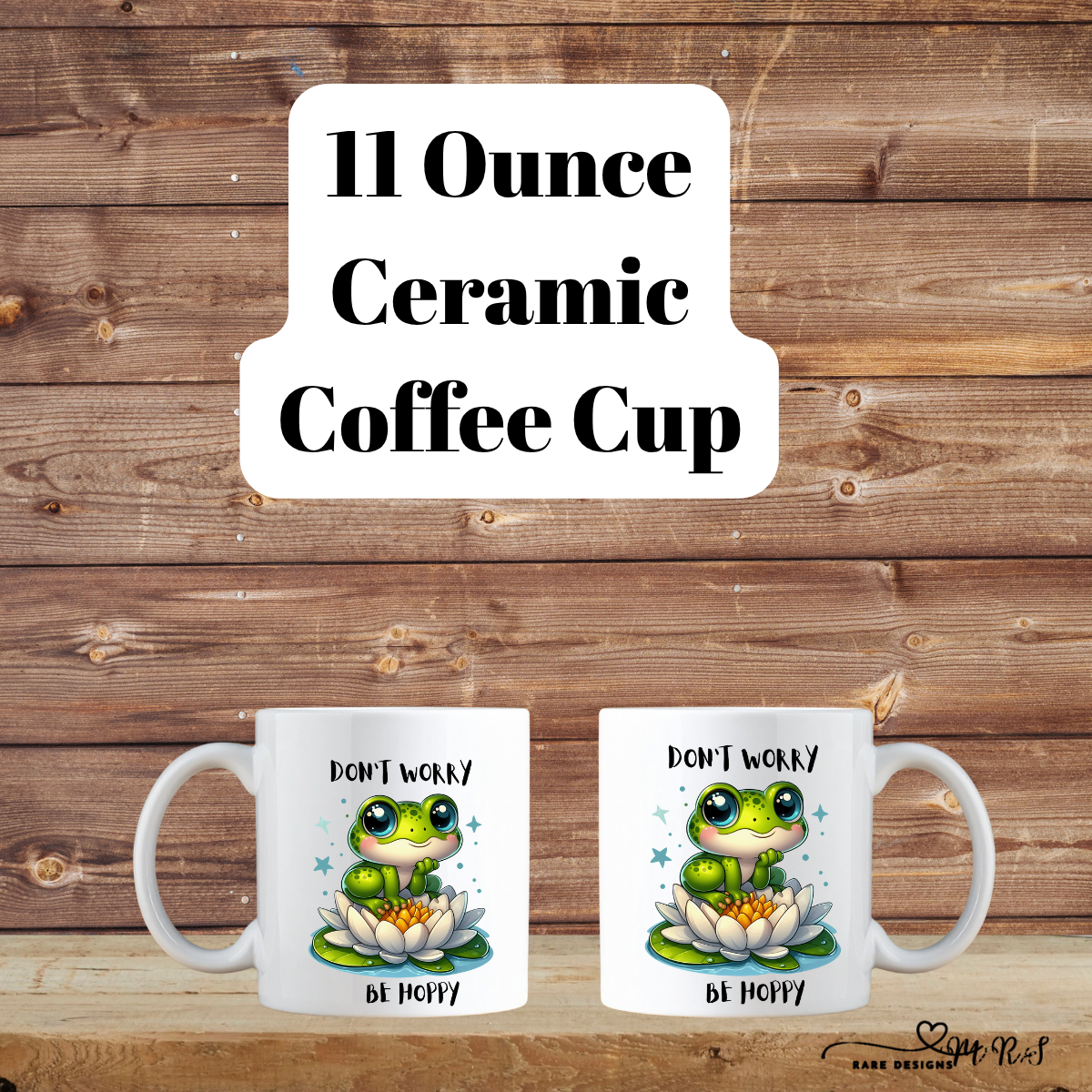 Be Hoppy Frog Mug Collection – 11oz Ceramic Coffee Cups