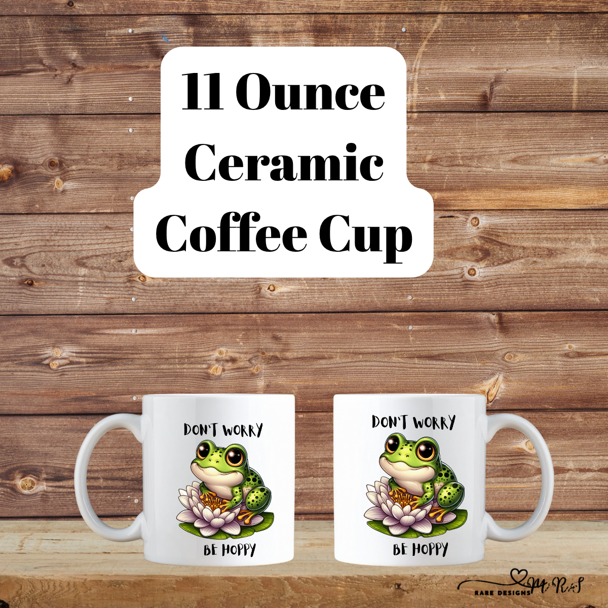 Be Hoppy Frog Mug Collection – 11oz Ceramic Coffee Cups