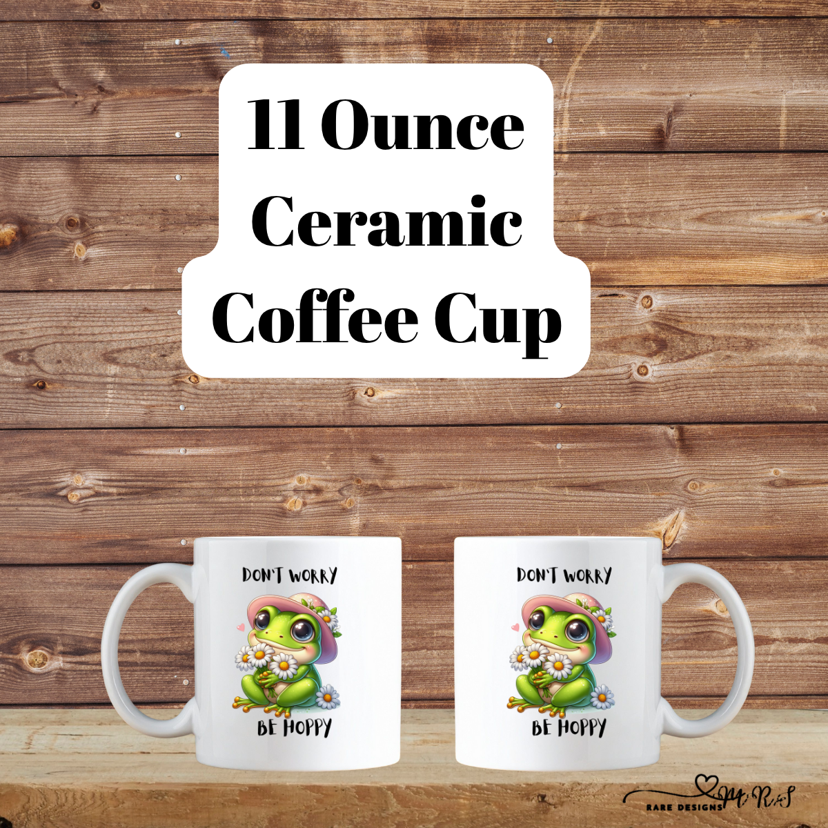 Be Hoppy Frog Mug Collection – 11oz Ceramic Coffee Cups