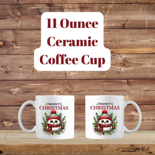 Merry Christmas Owl 11 oz Ceramic Coffee Mug Collection