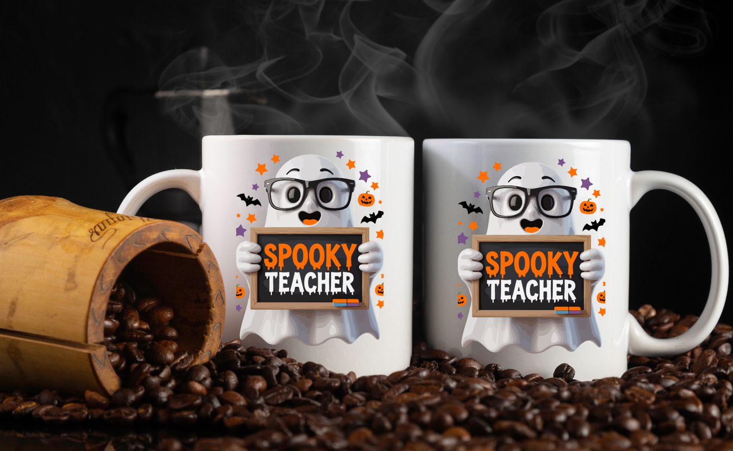 Spooky Teacher Mug Collection β Halloween Coffee Cups for Educators