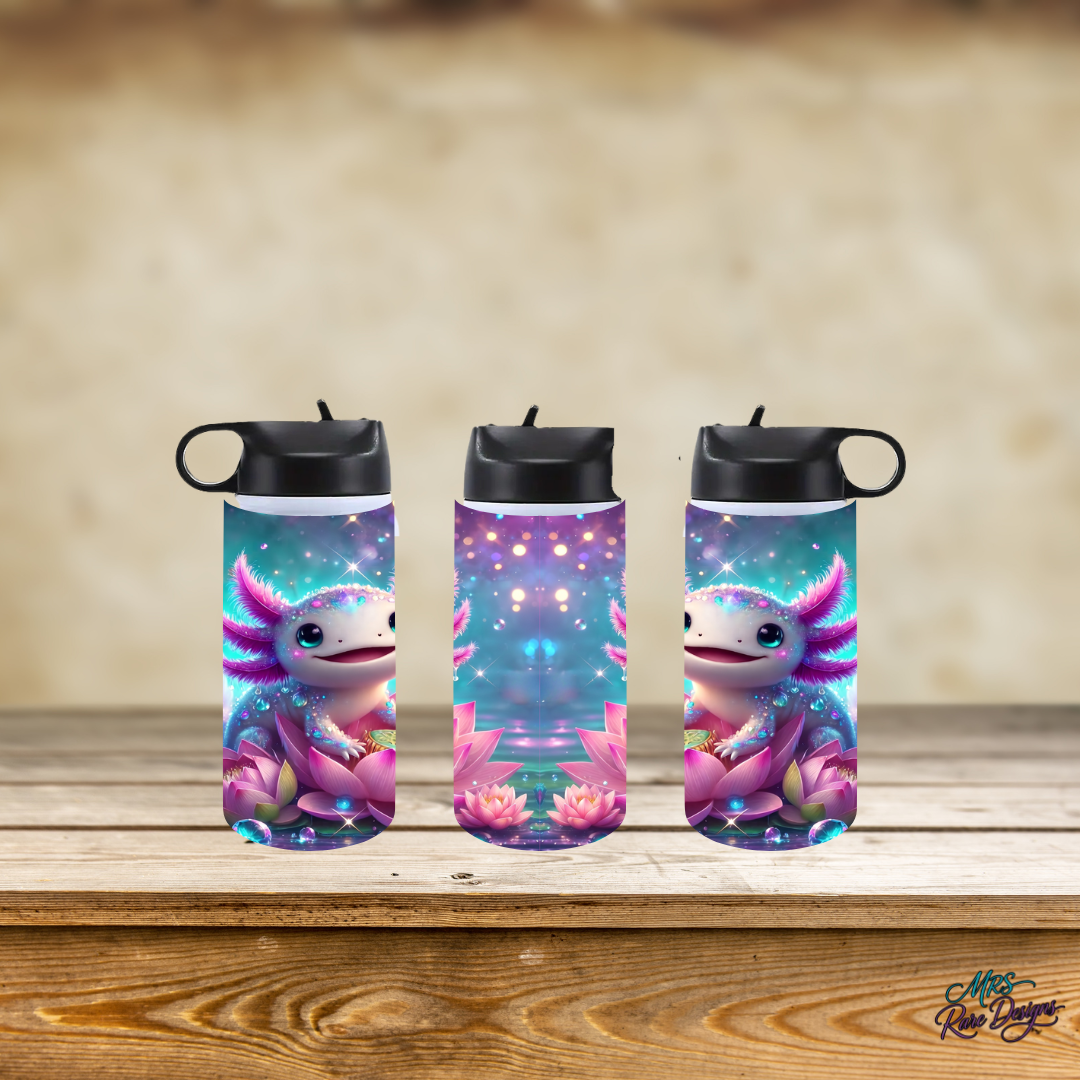 "Dewdrop Axo Mini" 12oz Leak-Proof Sports Cup with Flip Straw