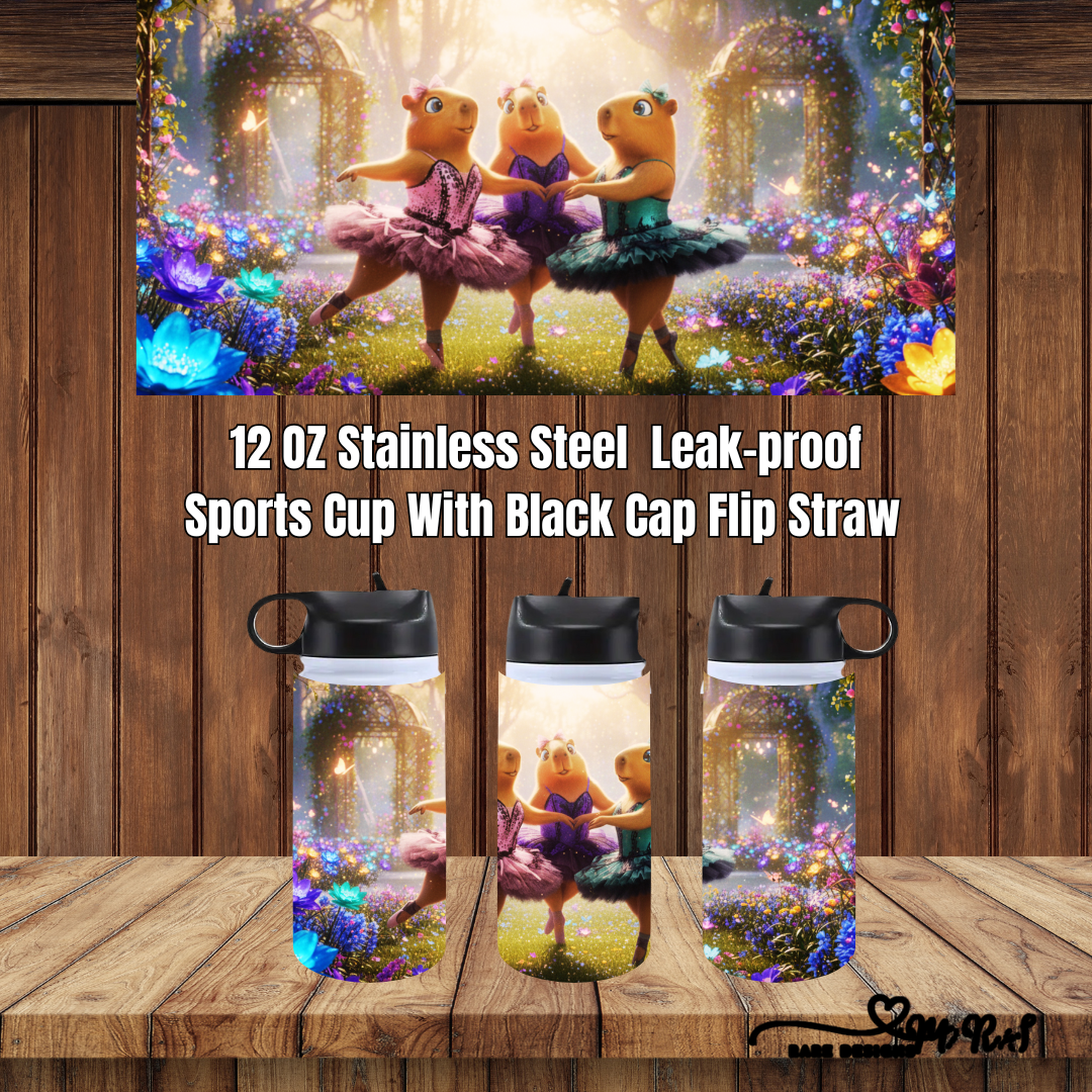 Dancing Axolotls 12oz Leak-Proof Sports Cup