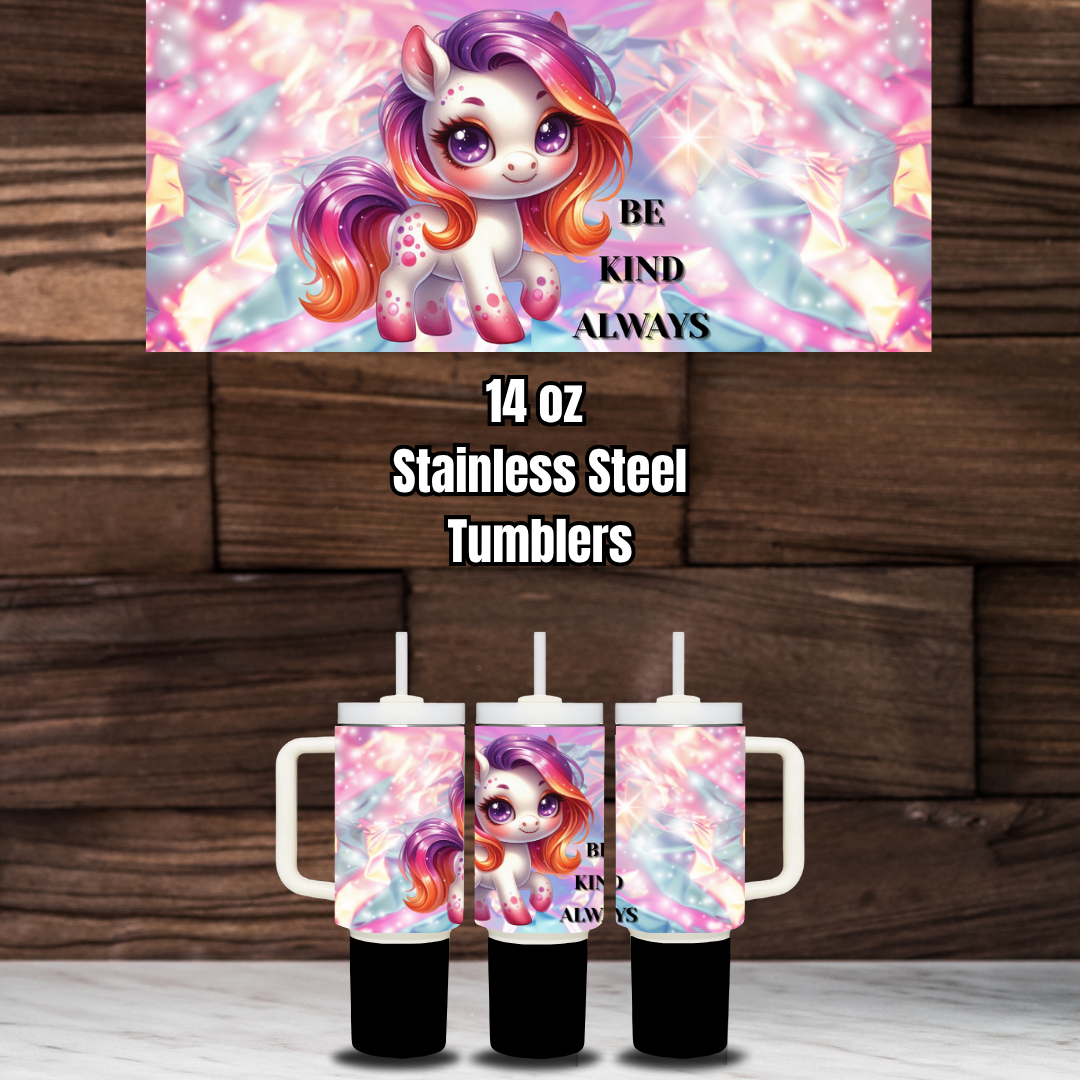 Kind Critters Collection – 14oz Stainless Steel Tumblers
