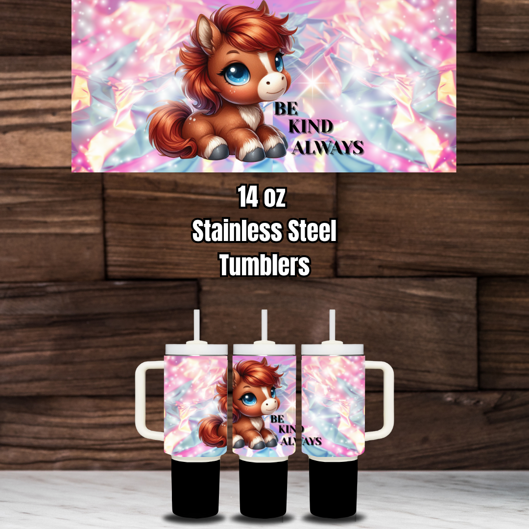 Kind Critters Collection – 14oz Stainless Steel Tumblers