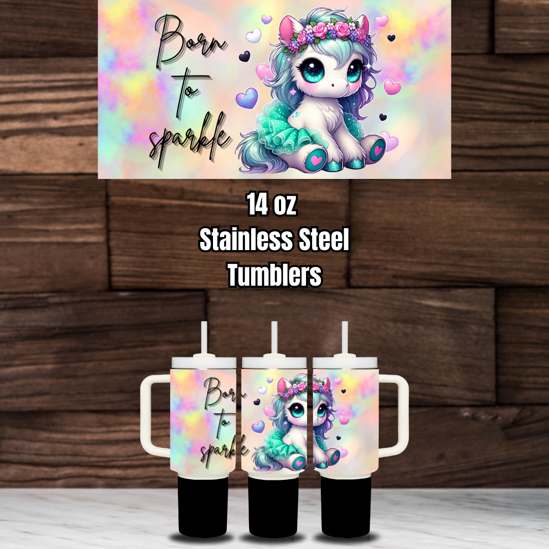 Mythical Mare Sparkle Tumblers