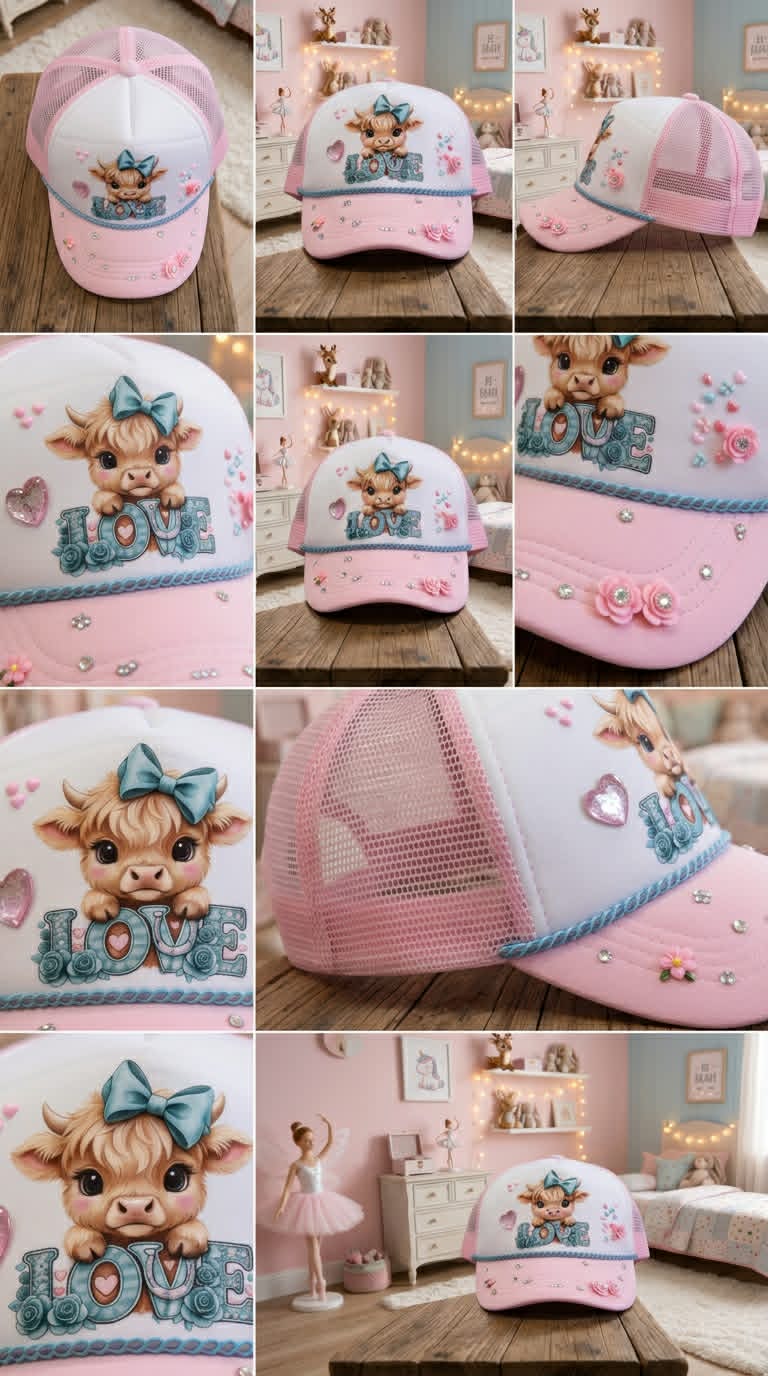 "Love Bug Moo" – The Sweetheart Trucker Hat