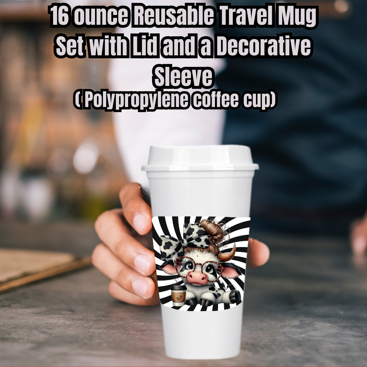 Cow Print Cutie 16oz Travel Mug Collection