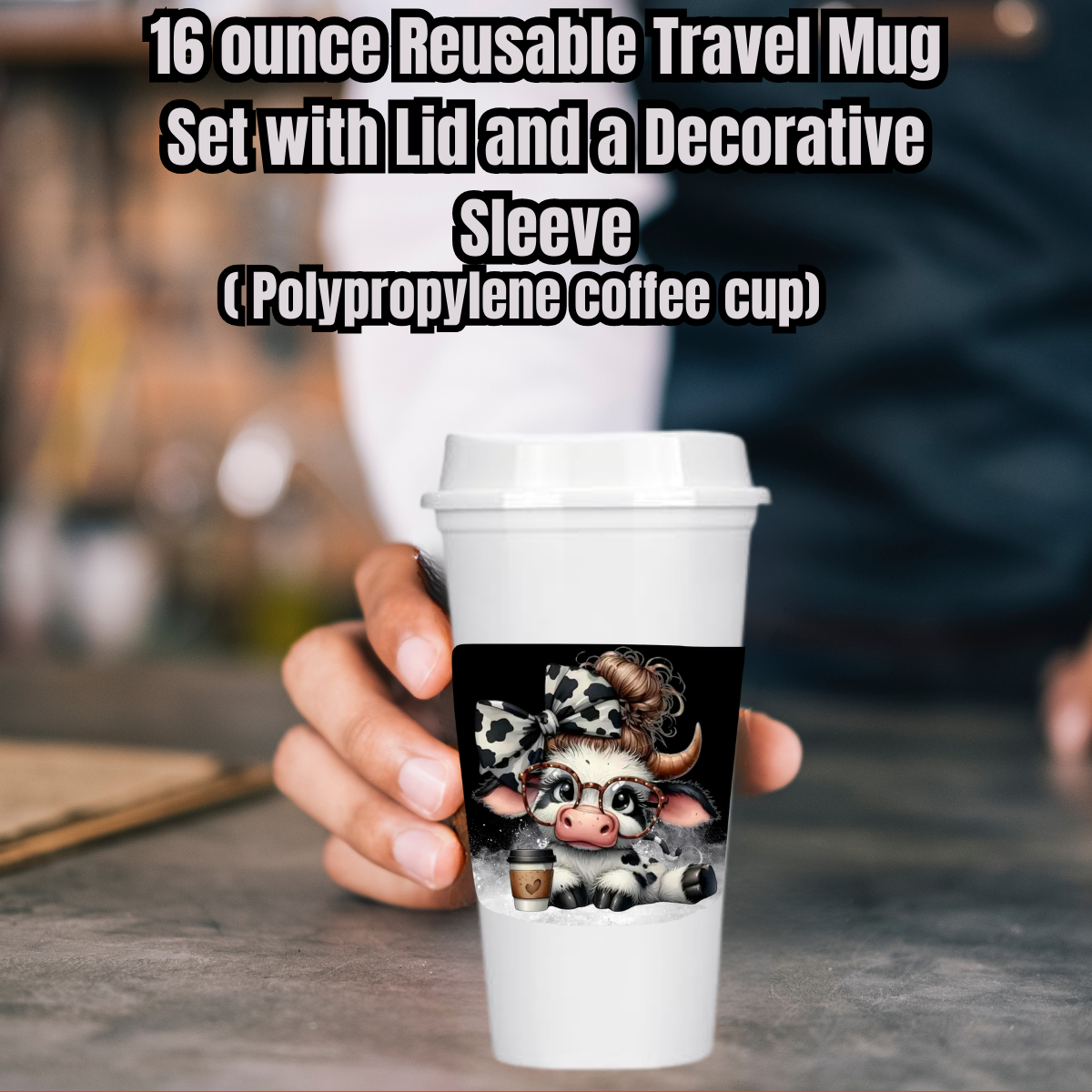 Cow Print Cutie 16oz Travel Mug Collection