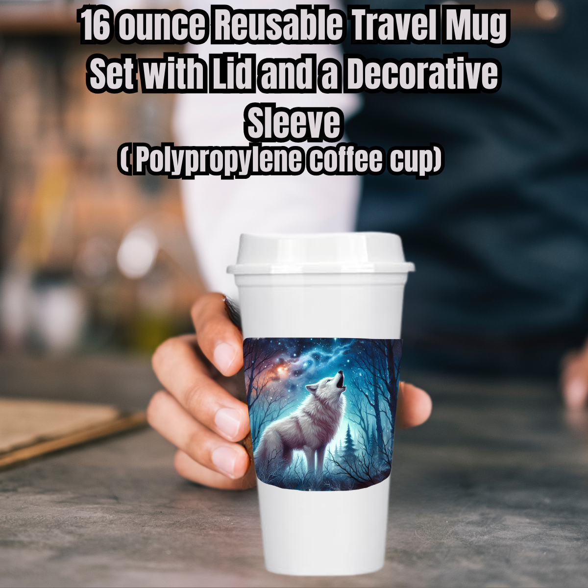 Moonlit Howl Wolf Travel Mug Collection
