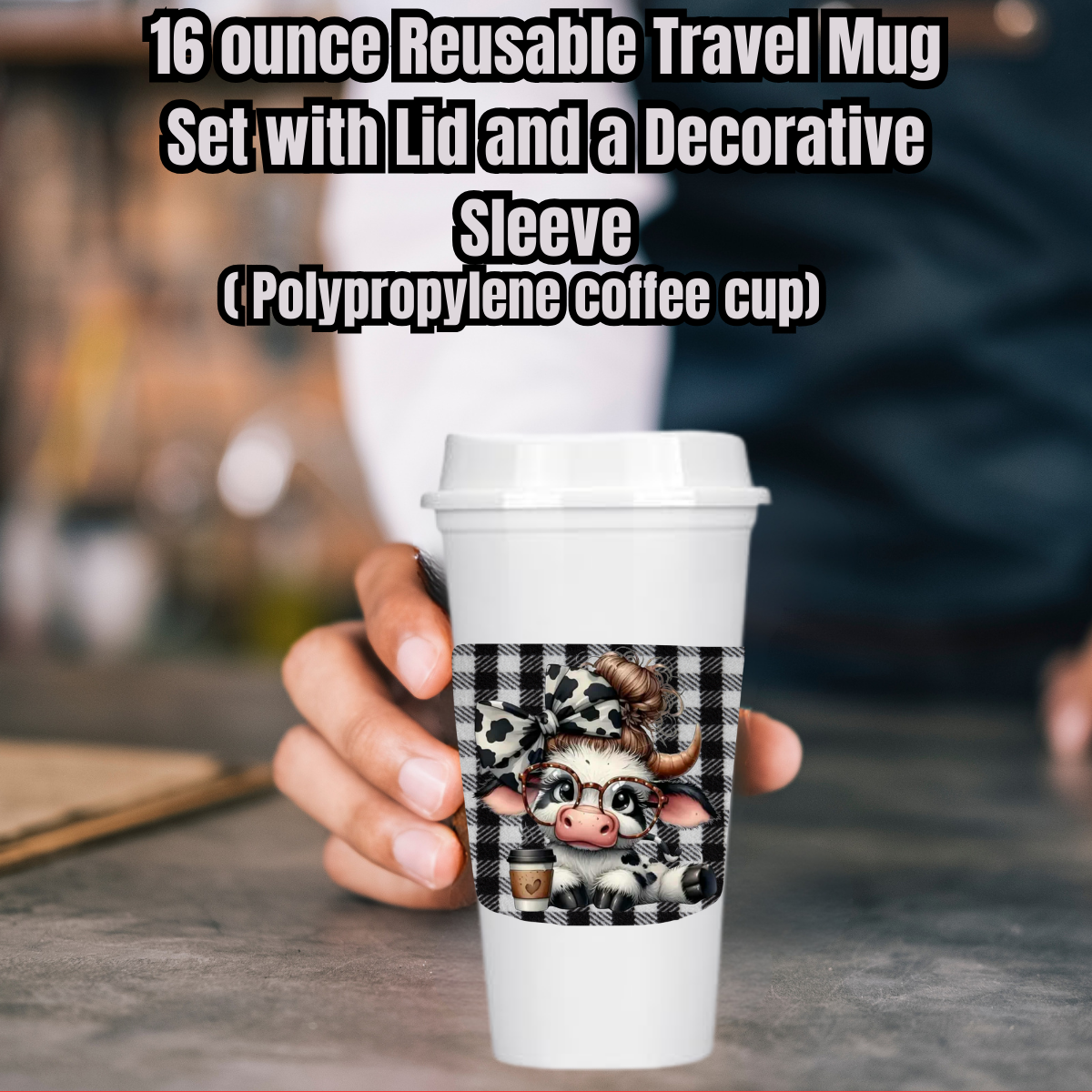 Cow Print Cutie 16oz Travel Mug Collection