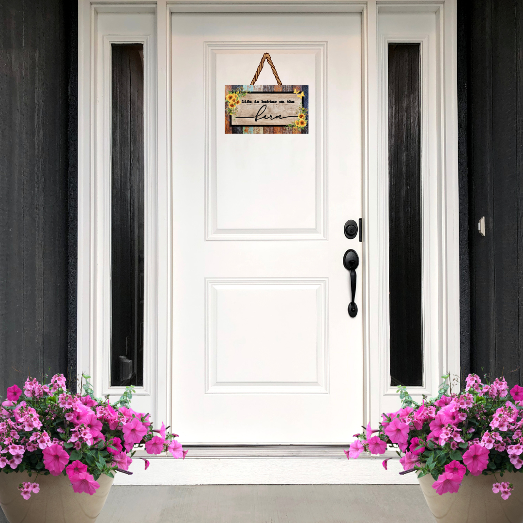 Farm Life Blooms Wood Sign Collection