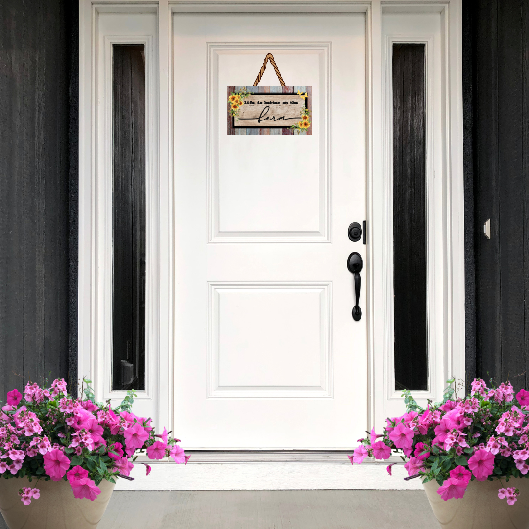 Farm Life Blooms Wood Sign Collection