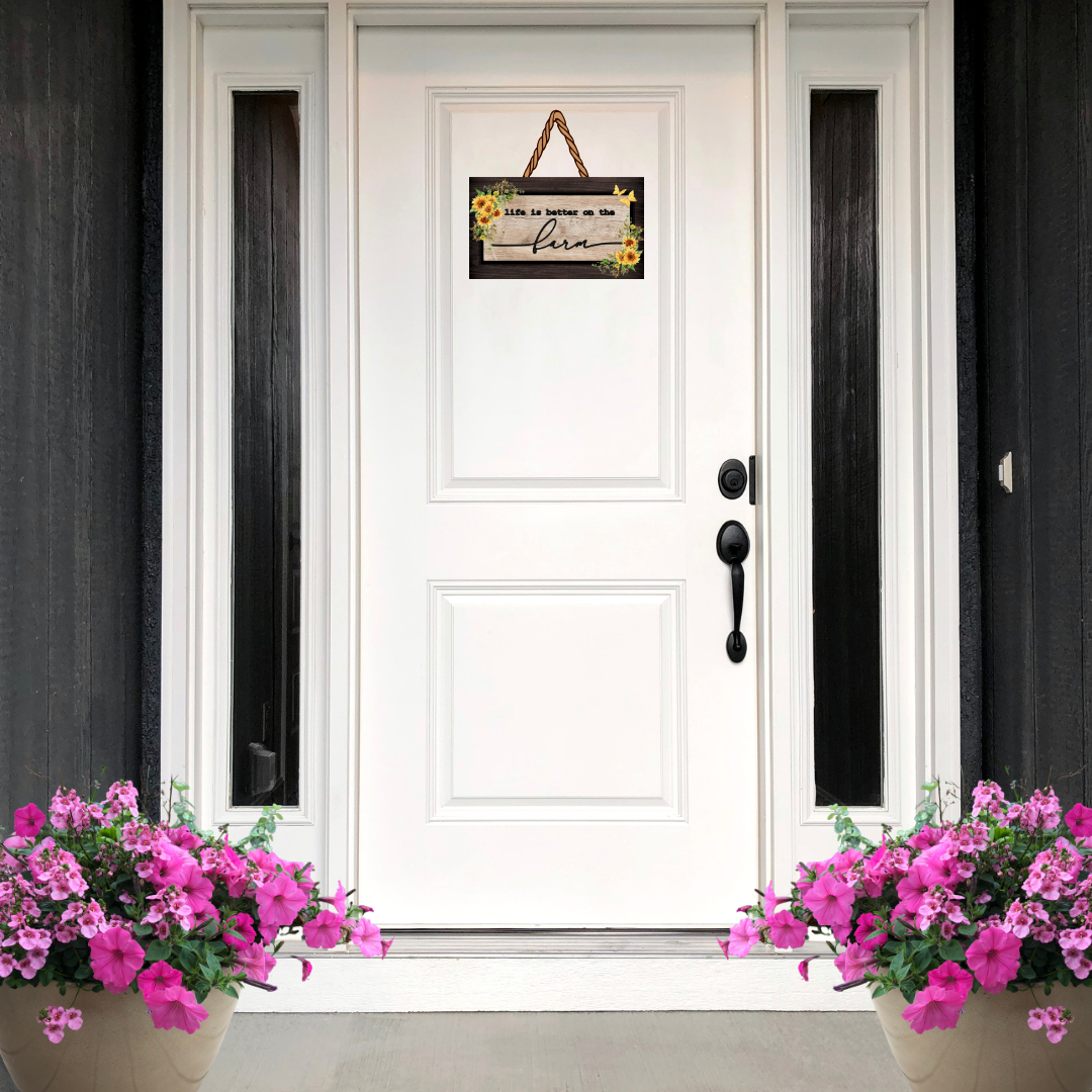 Farm Life Blooms Wood Sign Collection