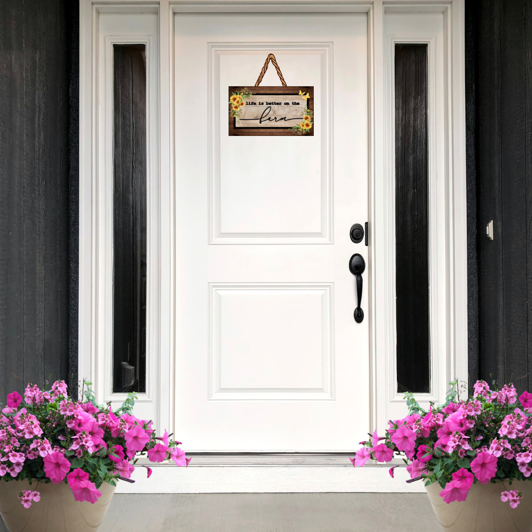Farm Life Blooms Wood Sign Collection