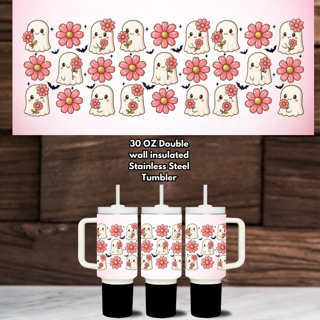 Pretty Spooky Pink Halloween Tumbler Collection – 30oz Stainless Steel