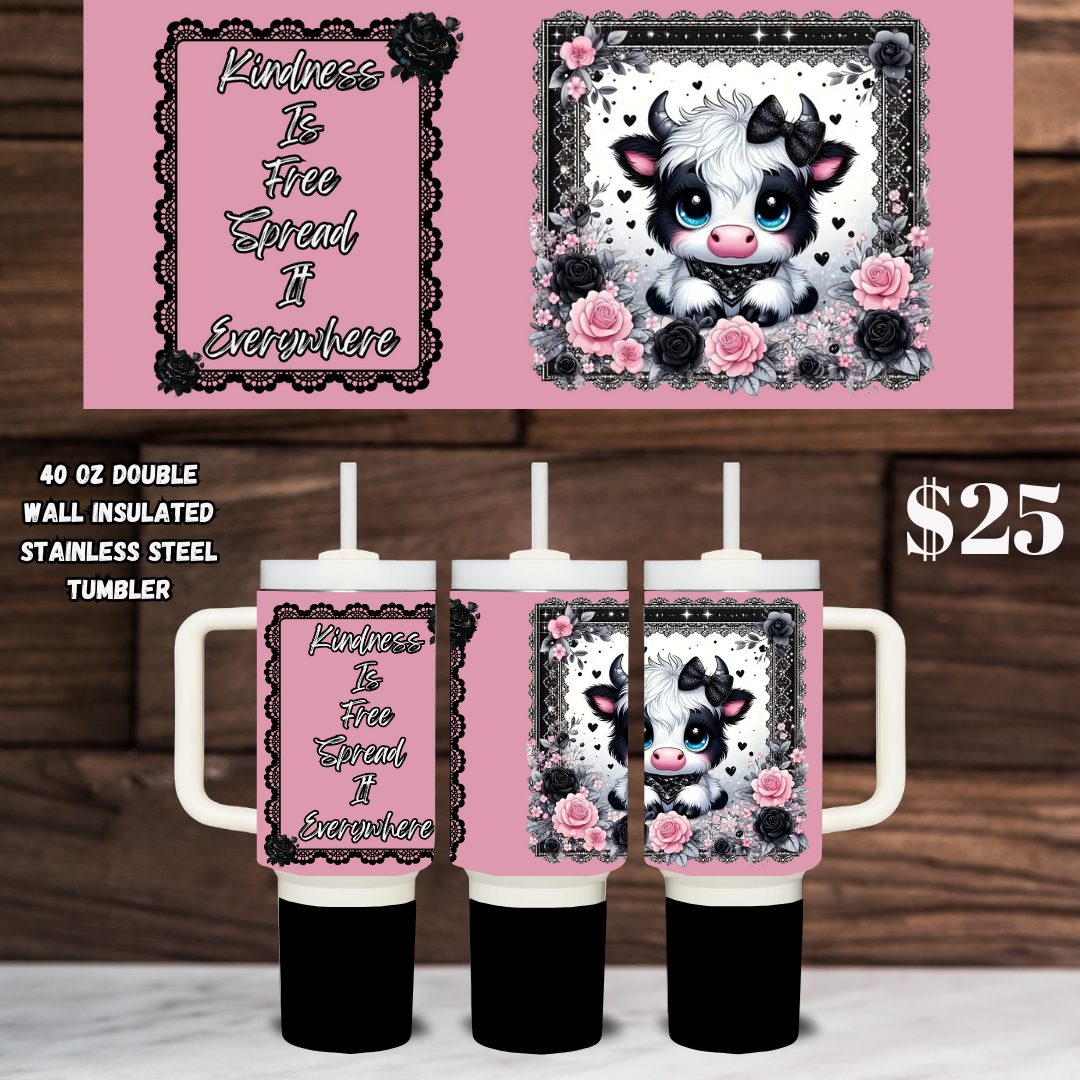 Grand Kindness Cow Insulated Mug
