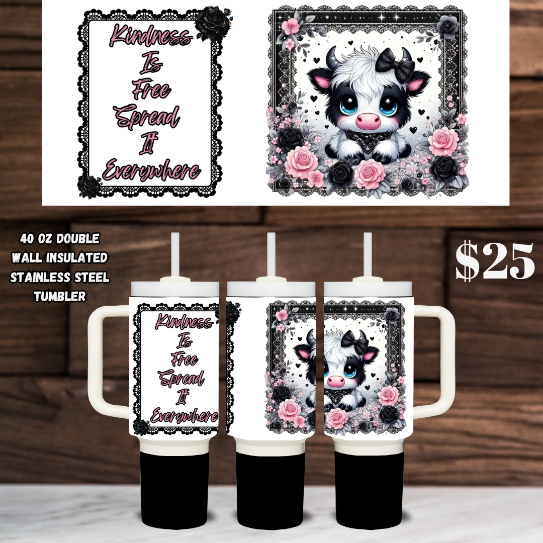 Grand Kindness Cow Insulated Mug