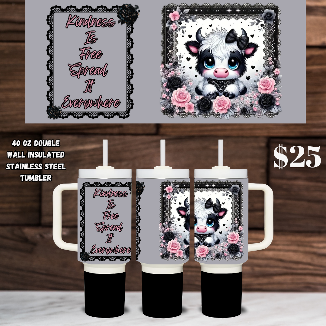 Grand Kindness Cow Insulated Mug