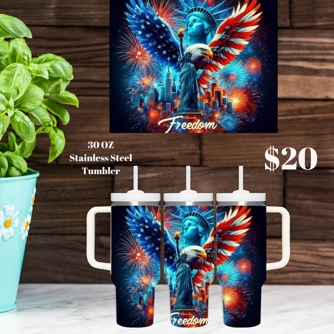 Patriotic Eagle Tumblers Collection - 30oz
