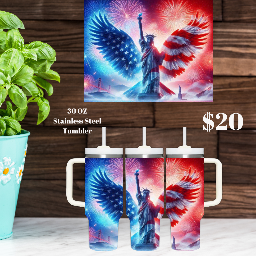Patriotic Eagle Tumblers Collection - 30oz