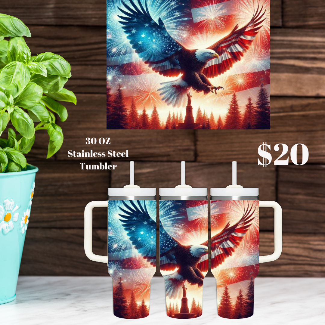 Patriotic Eagle Tumblers Collection - 30oz
