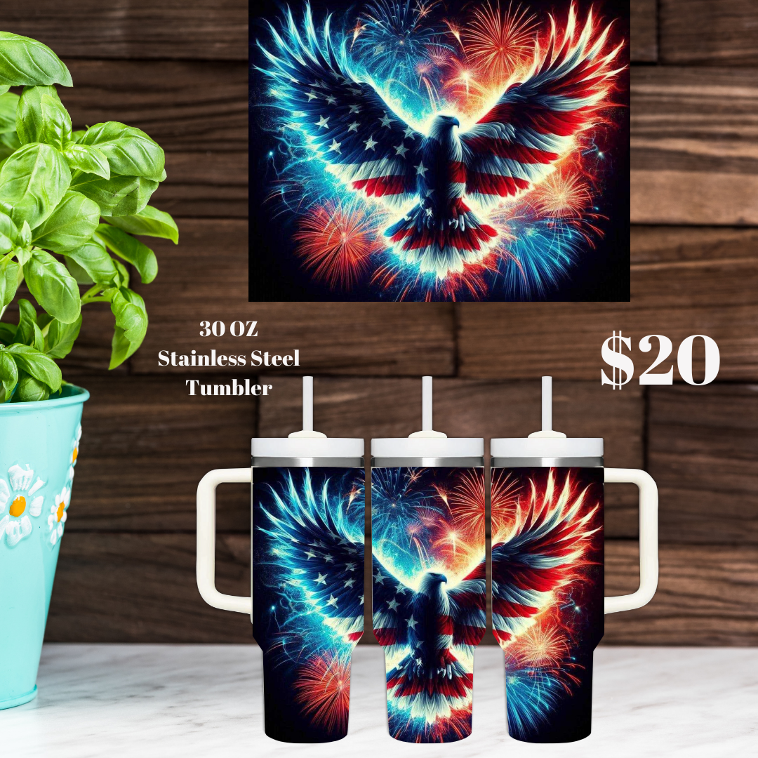 Patriotic Eagle Tumblers Collection - 30oz