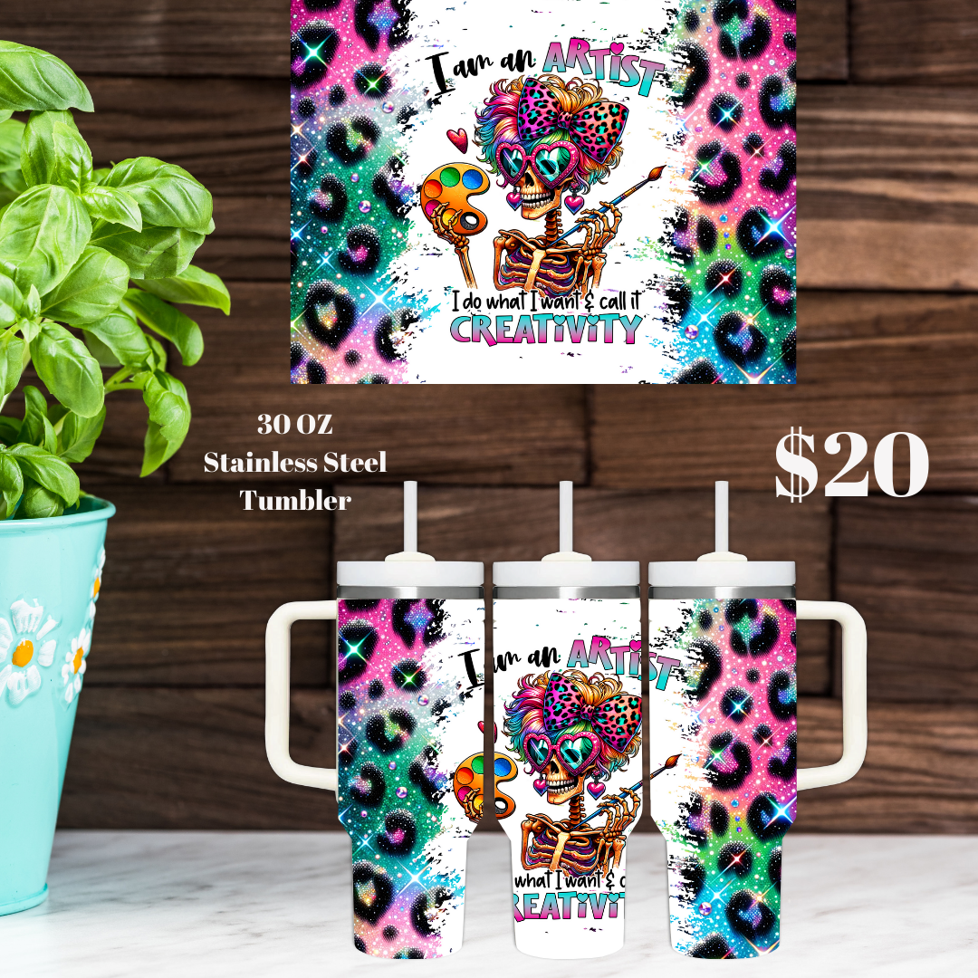 Whimsical Skeleton Tumbler Collection