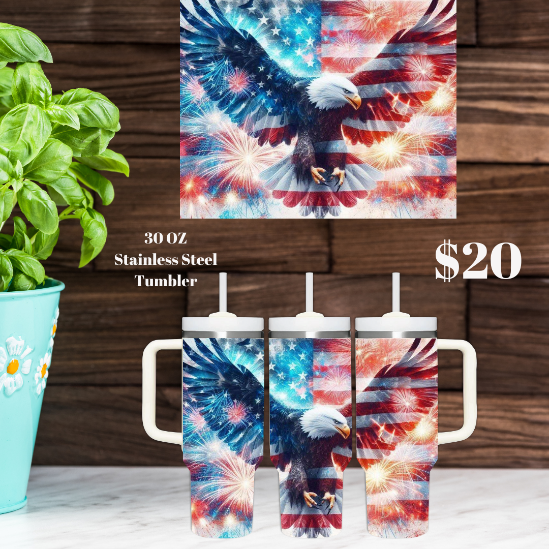 Patriotic Eagle Tumblers Collection - 30oz