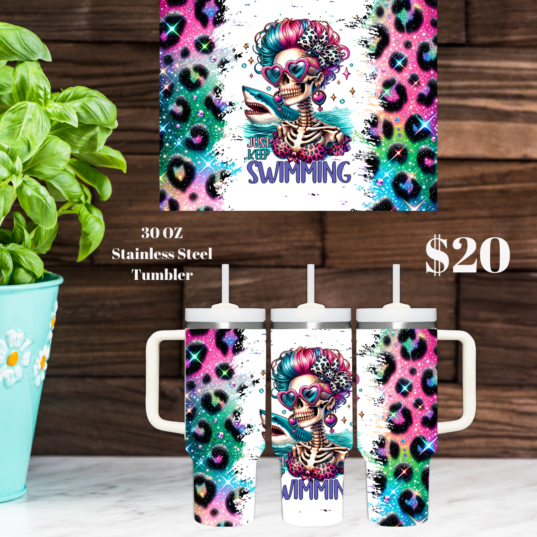Whimsical Skeleton Tumbler Collection