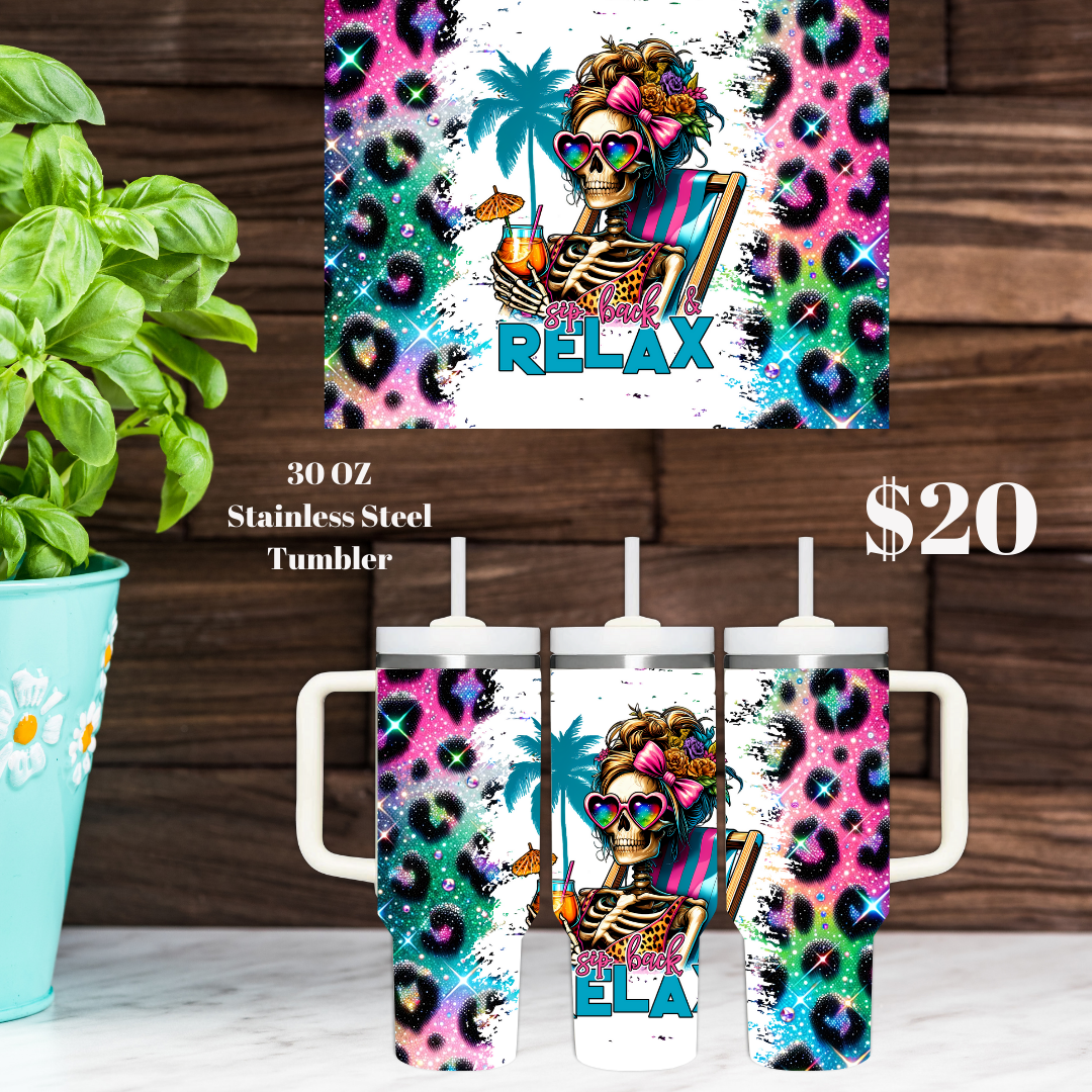 Whimsical Skeleton Tumbler Collection